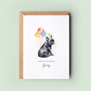 French Bulldog Birthday Card from the Dog, Birthday Card for Dog Dad, Birthday Card for Dog Mum, Pet Card, From the Dog