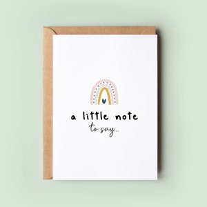 Une petite note pour dire une carte de voeux, une carte de remerciement, une carte de pensée pour vous, une carte à un ami, une carte pour les moments difficiles, une carte de l'amitié