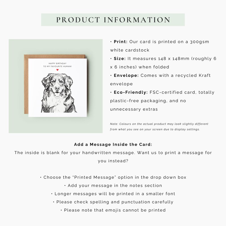Dog Mum Birthday Card, Personalised Dog Birthday Card for Her, Custom ...
