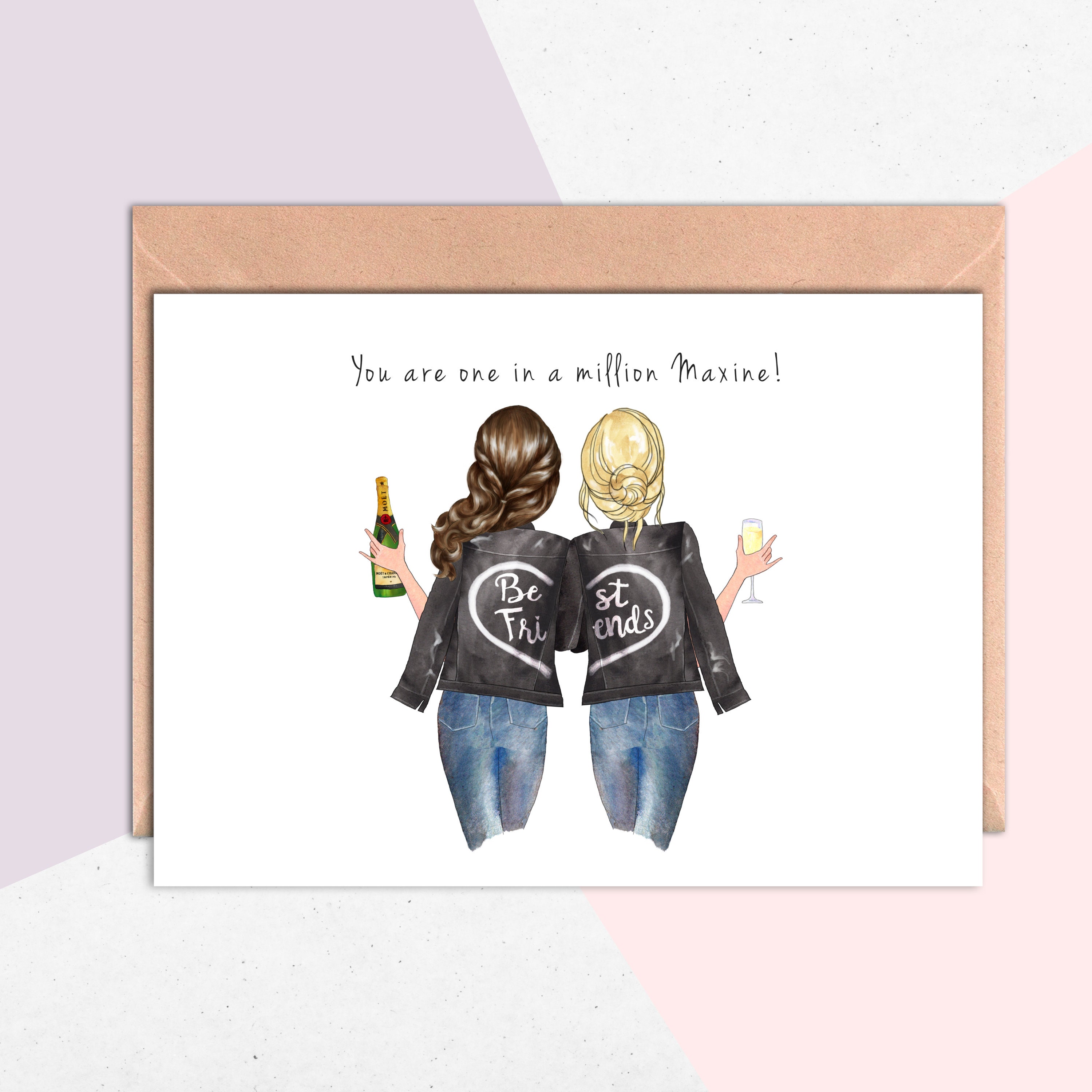 amazing best friend birthday card cards love kates - personalised ...