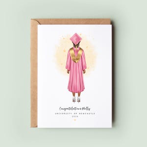Personalised Daughter Graduation Card | Class of 2025 Celebration Card | Congratulations Graduate Greeting Card