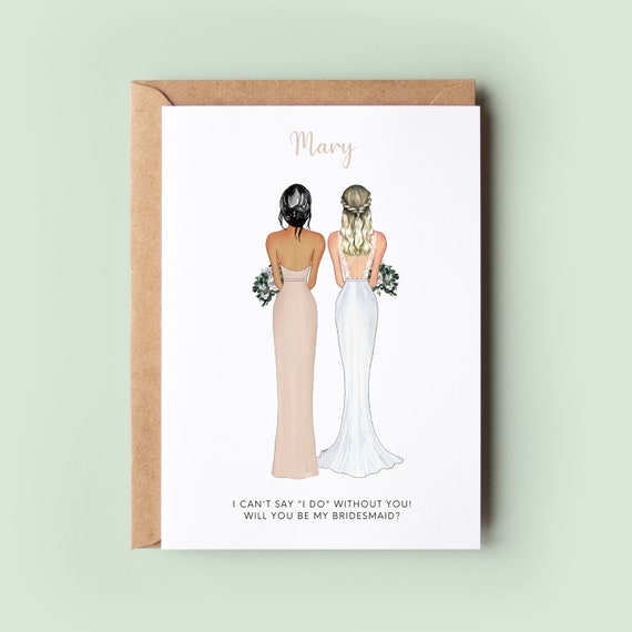 will you be my bridesmaid dress card Paper Dress Will You Be My Bridesmaid Cards