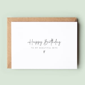 Geburtstagskarte für Frau, alles Gute zum Geburtstag meiner Frau, Geburtstagskarte für Frau, schöne Frau, alles Gute zum Geburtstag Frau, Geburtstagskarte für die Frau