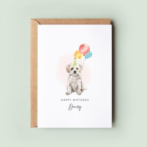 Carte d'anniversaire de chien coucou du chien, carte d'anniversaire pour papa chien, carte d'anniversaire pour maman chien, carte pour animal de compagnie, du chien