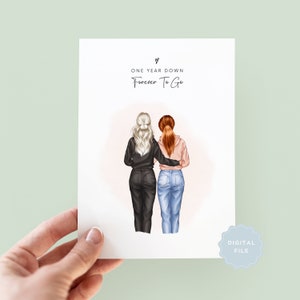 Printable Personalised Lesbian Anniversary Card, Personalised LGBTQ Card, Lesbian Card, Same Sex Couple Card, Gay Pride, Lesbian Wedding
