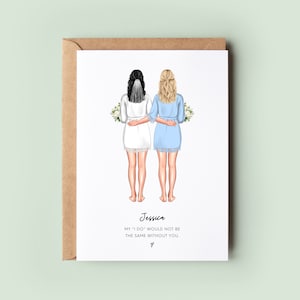 Will You Be My Bridesmaid Card, Personalised Bridesmaid Proposal, Bridesmaid Thank You Card, Will You Be My Maid of Honour, Bridesmaid Gift