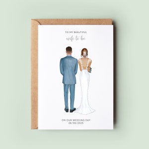 Wife to Be Card, See You at the Altar, Wedding Day Card, Card For Wife, Personalised Wedding Card, To My Wife, To My Fiancé, Illustration