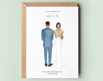 Wife to Be Card, See You at the Altar, Wedding Day Card, Card For Wife, Personalised Wedding Card, To My Wife, To My Fiancé, Illustration