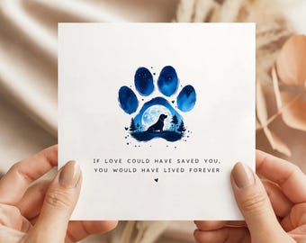 Beagle Sympathy Card for Dog Loss | Pet Bereavement Gift