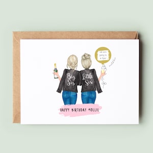 Personalised Sister Birthday Card, Personalized Sister Birthday Day Card, Sister Birthday Card & Gift, Personalised Scratch Card Gift