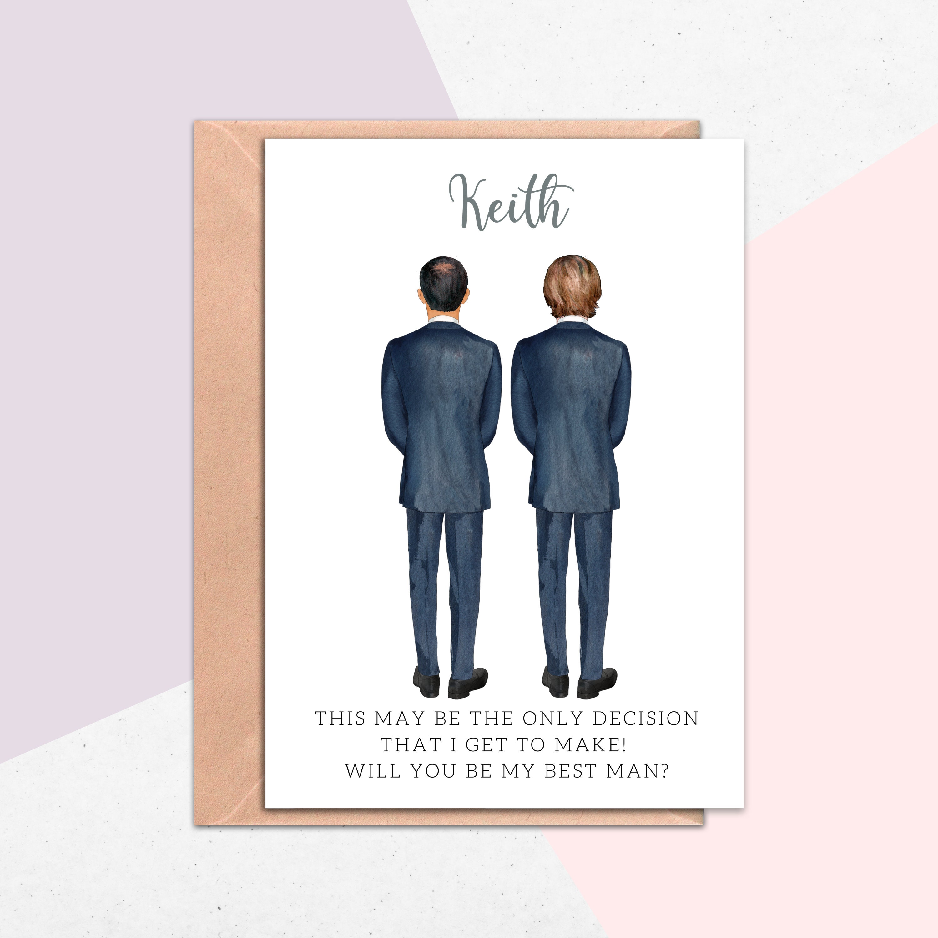 Will You Be My Best Man Card, Best Man Card, Groomsman Card, Best Man…