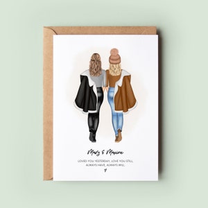 Personalised Lesbian Anniversary Card, Birthday Card, Personalised LGBTQ Card, Lesbian Card, Same Sex Couple Card, Gay Pride, Lesbian Card