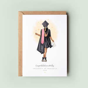 Personalised Graduation Card | Custom Graduation 2025 Keepsake | Congratulations Student Card for Her | Best Friend, Daughter, Granddaughter