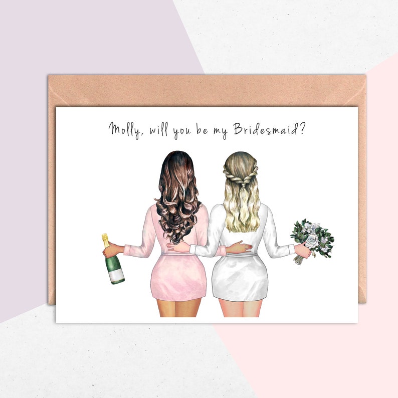 Will You Be My Bridesmaid Card, Will You Be My Maid of Honor Card, Bridesmaid Proposal Cards, Thank you for being my Bridesmaid, Card - #059 