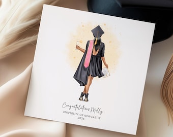 Personalised Graduation Card | Custom Graduation 2026 Keepsake | Congratulations Student Card for Her | Best Friend, Daughter, Granddaughter