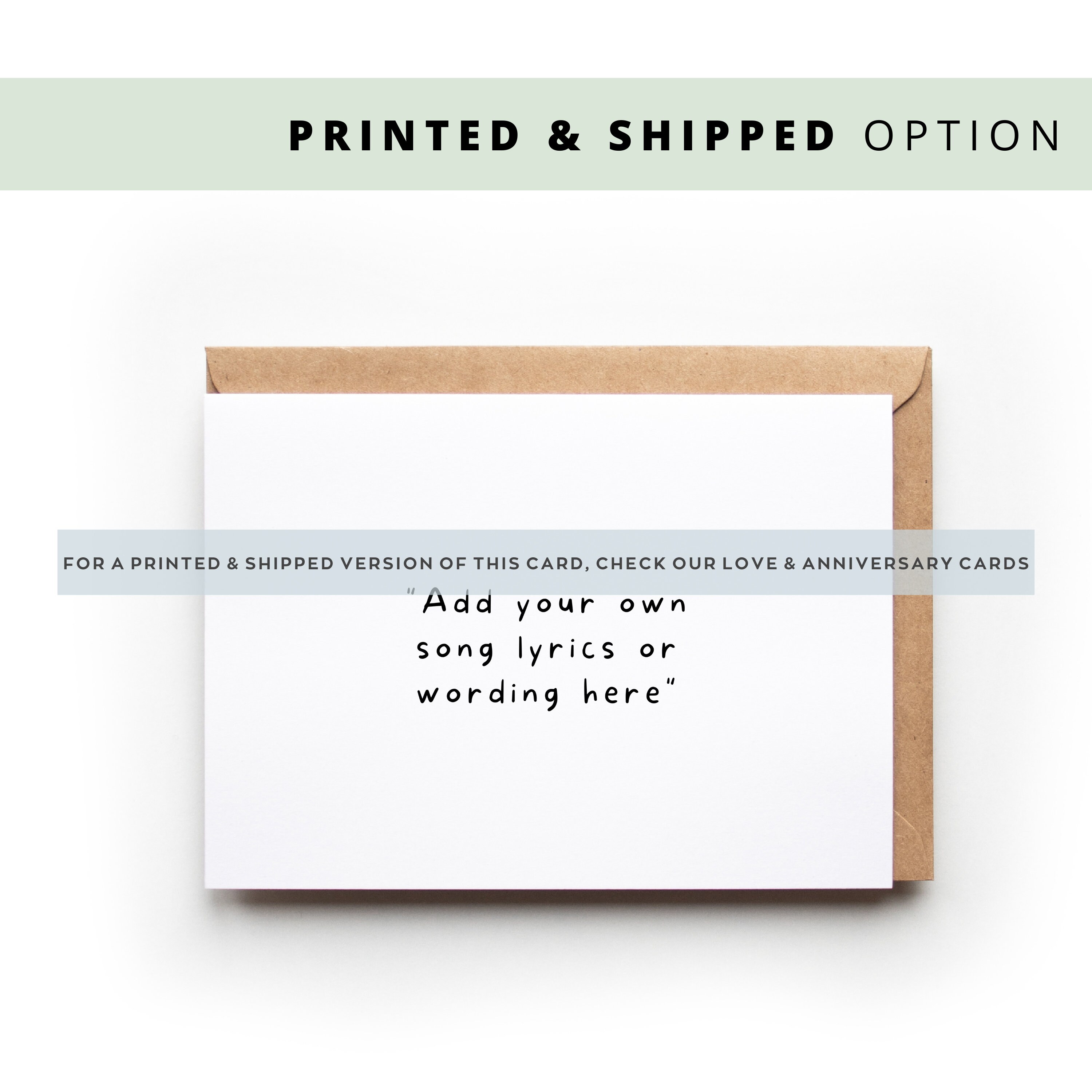 Printable Create Your Own Card, Personalised Card, Custom Birthday Card ...