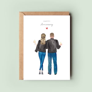Personalised Anniversary Valentine's Card, Personalised Couples Card, Valentines Card, Wife Valentine's Card, Husband Valentine's Card