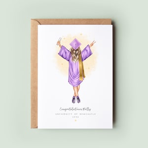 Personalised Graduation Card For Her | She Believed She Could So She Did | Customised Graduation Gift or Card for Her