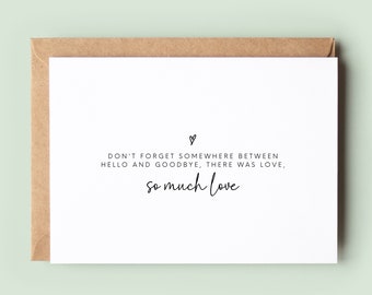 So Much Love Sympathy Card, Encouragement Card, Condolence Card, Bereavement Card, Thinking of You Card