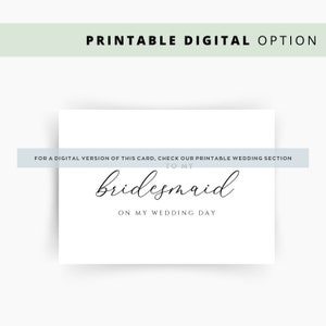 Wedding Card to Bridesmaid, Bridesmaid Card, Maid of Honour Card, Bridesmaid Thank You Card, Wedding Party Thank You Card 153 image 6