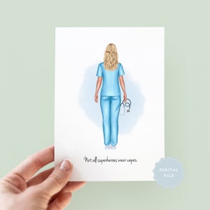 Printable Nurse Appreciation Card, Thank You Nurse Card, Thank You NHS, Doctor Appreciation Card , Nurse, Thank You Doctor, Dr Card