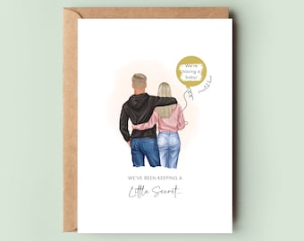 Pregnancy Announcement Card, Baby Announcement Card, Pregnancy Reveal Card, We're Having A Baby Card, Scratch Card, Personalised Baby