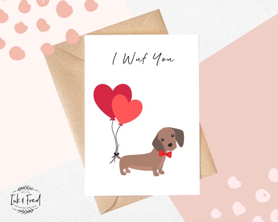 wiener dog valentine