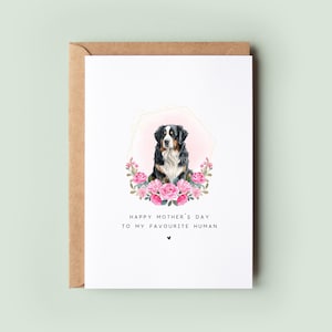 Personalised Bernese Mountain Dog Mum Mother’s Day Card | Dog Mum Card | Card from Dog | Pet Lover Gift | Dog Owner Keepsake