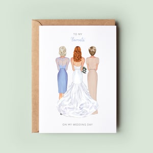 Personalised Two Mum's Wedding Card, Mum & Mum, Mother's of the Bride, Wedding Thank You Card, Mum, Will You Both Walk Me Down The Aisle