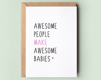 Baby Card for New Parents, Baby Card, Baby Shower Card, Card for New Mum, Card for New Baby, Hello Card, New Arrival Card, Pregnancy Card