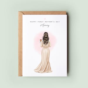 Personalised 1st Mother’s Day Card | First Mother’s Day Keepsake | Card for Mummy from Baby Girl