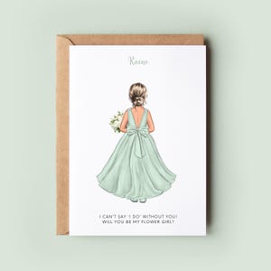 Will You Be My Flower Girl Card | Personalised Bridesmaid Proposal | Junior Bridesmaid Invitation | Custom Bridal Party Keepsake