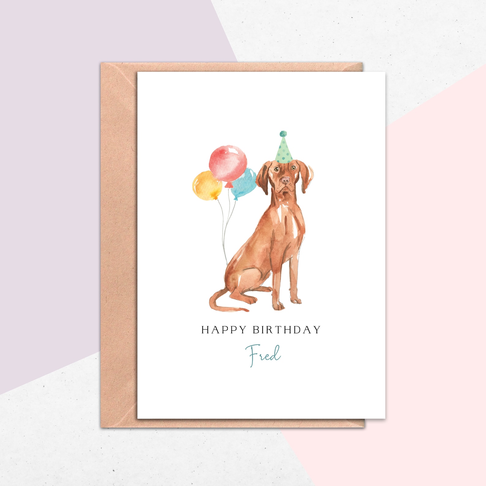 Hungarian Vizsla Birthday Card From the Dog Birthday Card | Etsy