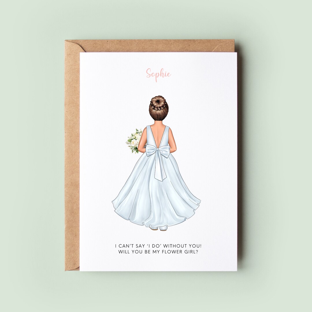 Will You Be My Flower Girl Personalised Greetings Card Will You Be My Will you be my flower girl personalised greetings card will you be my