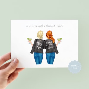 Printable Personalised Sister Birthday Card, Personalized Sister Birthday Day Card, Happy Birthday Sister, Sister Birthday #101