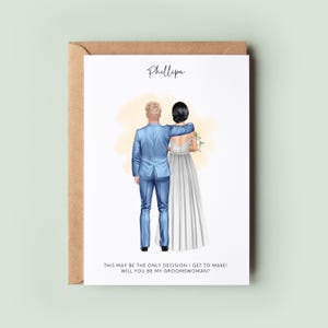 Personalised Groomswoman Proposal Card | Will You Be My Best Woman Keepsake | Custom Wedding Party Invitation for Sister or Friend
