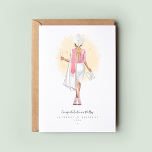 Personalised Graduation Card | Custom Graduation 2025 Keepsake | Congratulations Student Card for Her | Best Friend, Daughter, Granddaughter