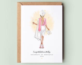 Personalised Graduation Card | Custom Graduation 2025 Keepsake | Congratulations Student Card for Her | Best Friend, Daughter, Granddaughter