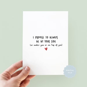 Tarjeta divertida imprimible para el novio, tarjeta para la novia, tarjeta divertida de San Valentín, para mi esposo, para mi esposa, noche de bodas, descargable, digital
