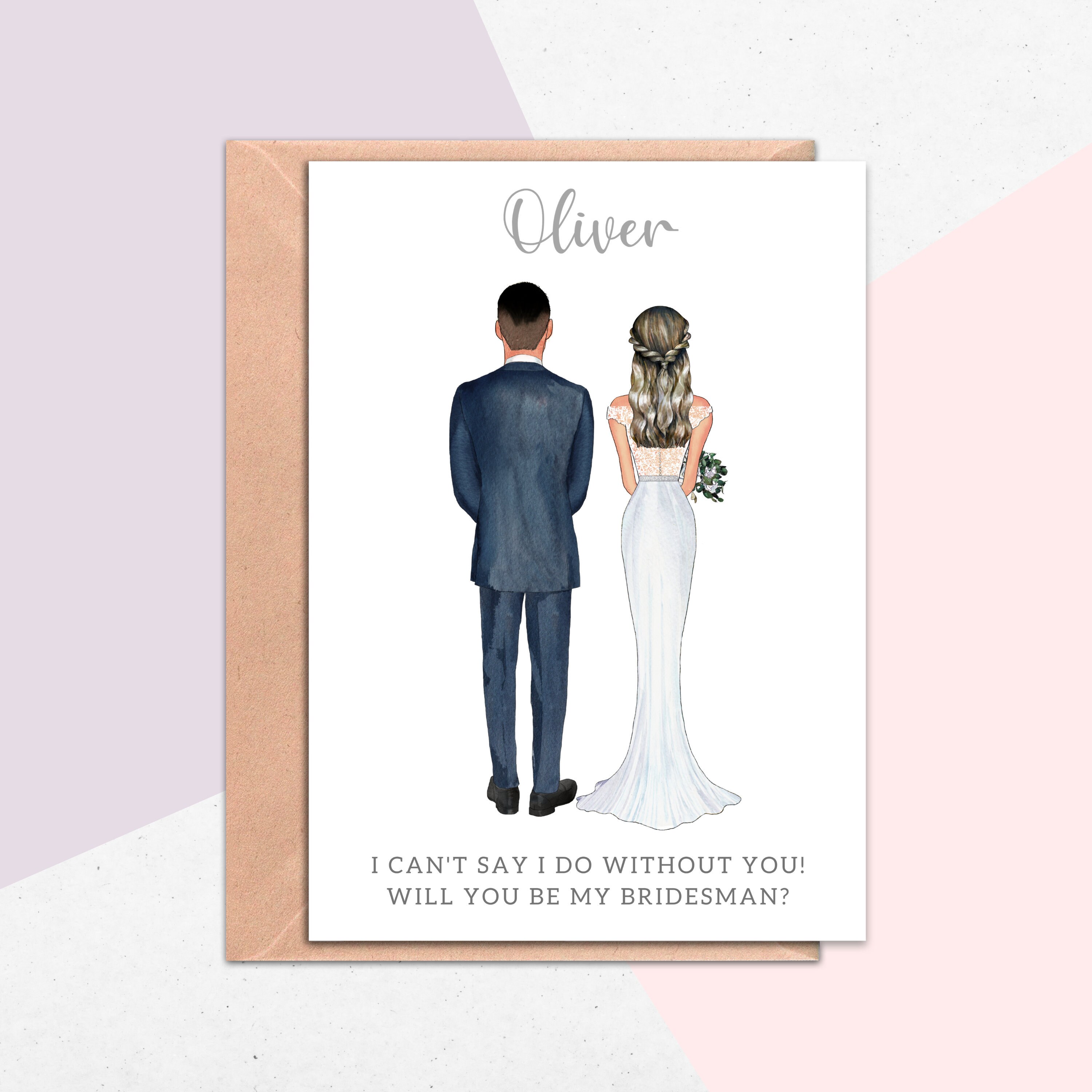 Will You Be My Bridesman, Personalized Bridesman Proposal, Bridesman …