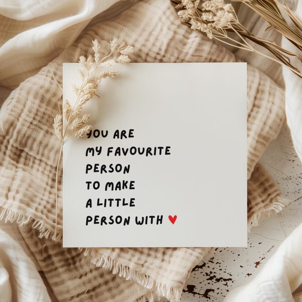Pregnancy Announcement Card: Baby Reveal for Partner, New Parents