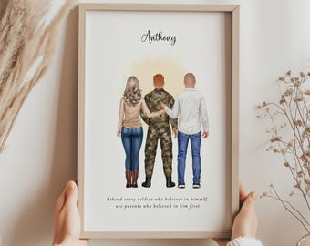 Personalised Army Son Print | Soldier Gift, Military Keepsake