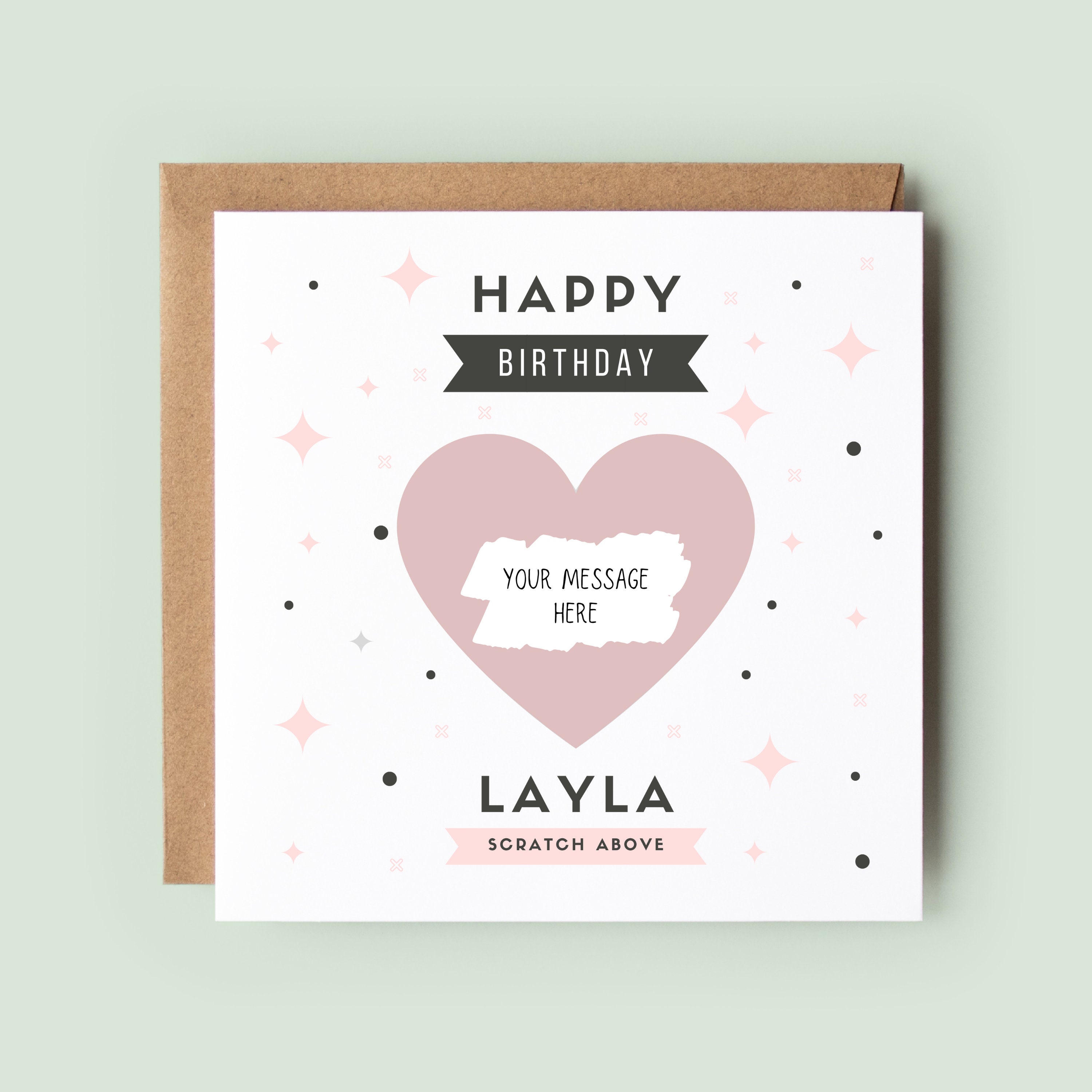 Scratch & Reveal Birthday Card Personalised Scratch Card - Etsy UK