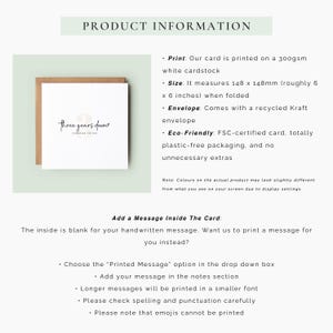 Minimalist third anniversary card showing soft neutral number 3 with text “Three Years Down” and “FOREVER TO GO”, held in hands over a neutral background with ribbon or soft fabric.