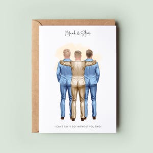 Will You Be My Best Man Card | Personalised Wedding Party Proposal Keepsake | Groomsman Card for Brothers or Friends