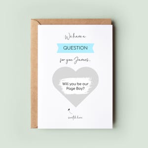 Carte à gratter garçon de page, Carte Serez-vous mon garçon de page, Carte de proposition de garçon de page, garçon d'honneur, Carte de mariage, Carte à gratter, Cadeau garçon de page