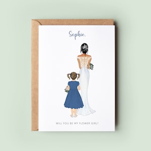 Personalised Will You Be My Flower Girl Card, Special Flower Girl Proposal, Junior Bridesmaid Proposal Card, Flower Girl Thank You Card
