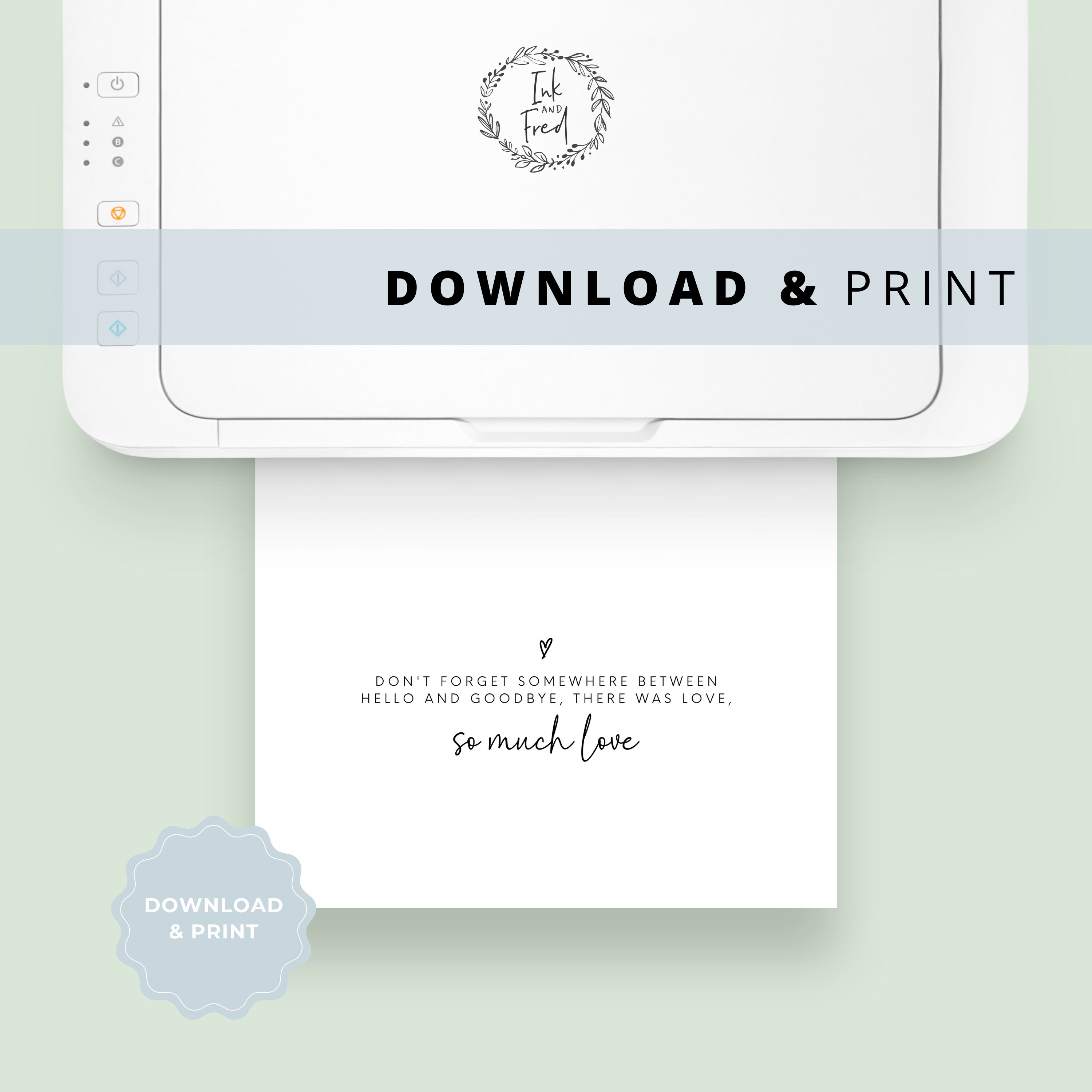Printable so Much Love Sympathy Card, Encouragement Card, Condolence ...
