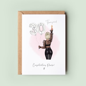 Personalised Congratulations On Reaching 10k, 20k, 30k Insta Followers Card, Congratulations Card, Social Media Influencer Card, Milestone