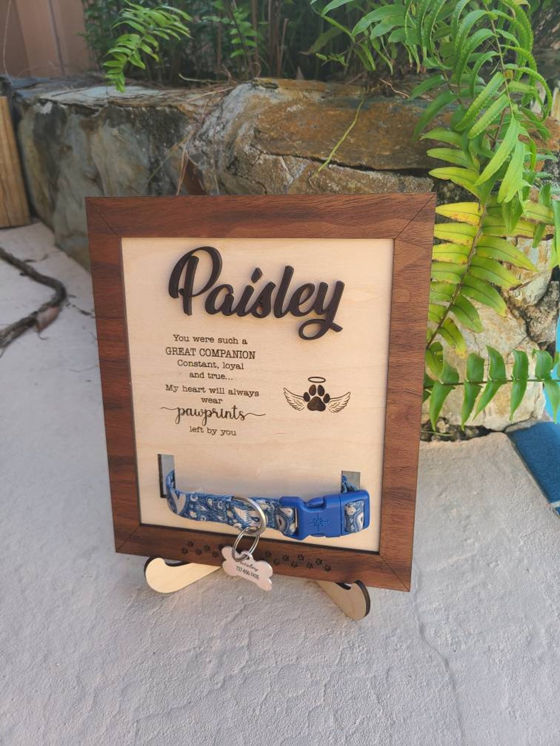 Dog Collar Memorial Dog Collar Remembrance Pet Memorial / Etsy